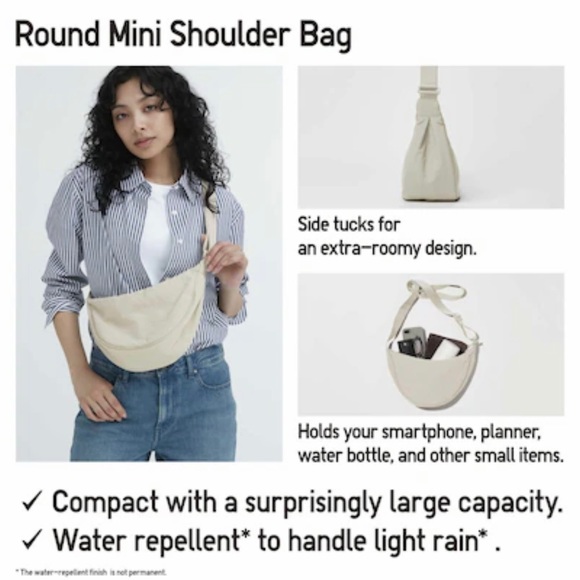 UNIQLO Round Mini Shoulder Bag (nylon) - unisex - Picture 8 of 10